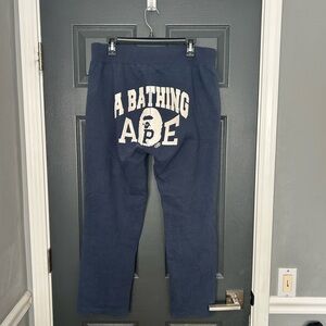 A Bathing Ape Navy Sweatpants